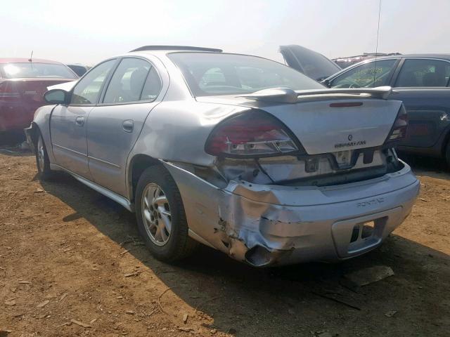 1G2NE52E15M160244 - 2005 PONTIAC GRAND AM S SILVER photo 3