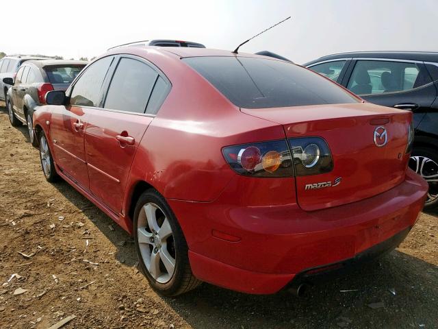 JM1BK323251236713 - 2005 MAZDA 3 S RED photo 3