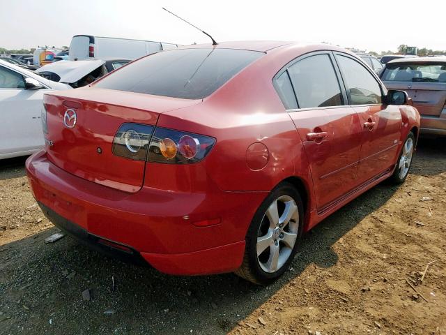 JM1BK323251236713 - 2005 MAZDA 3 S RED photo 4