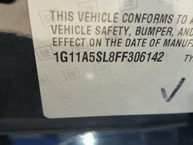 1G11A5SL8FF306142 - 2015 CHEVROLET MALIBU LS 黑色 照片 10