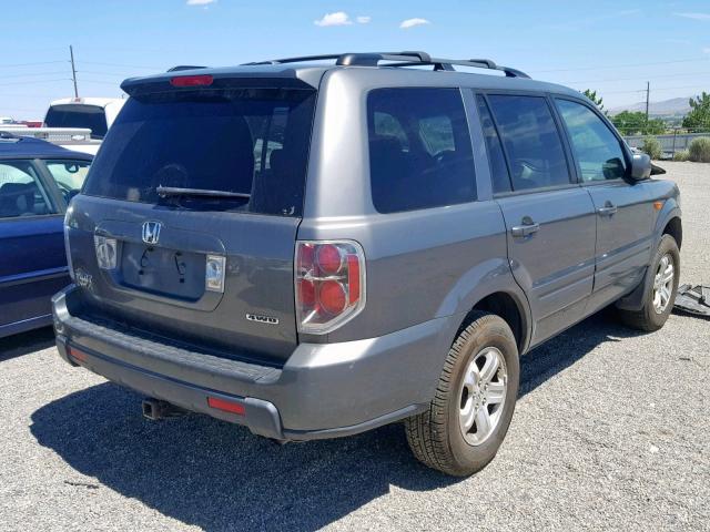 5FNYF18218B012006 - 2008 HONDA PILOT VP GRAY photo 4