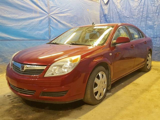 1G8ZS57B39F130719 - 2009 SATURN AURA XE BURGUNDY photo 2