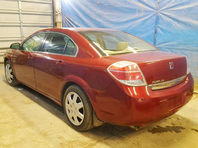 1G8ZS57B39F130719 - 2009 SATURN AURA XE BURGUNDY photo 3