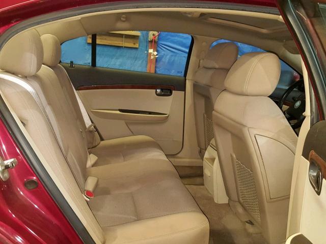 1G8ZS57B39F130719 - 2009 SATURN AURA XE BURGUNDY photo 6