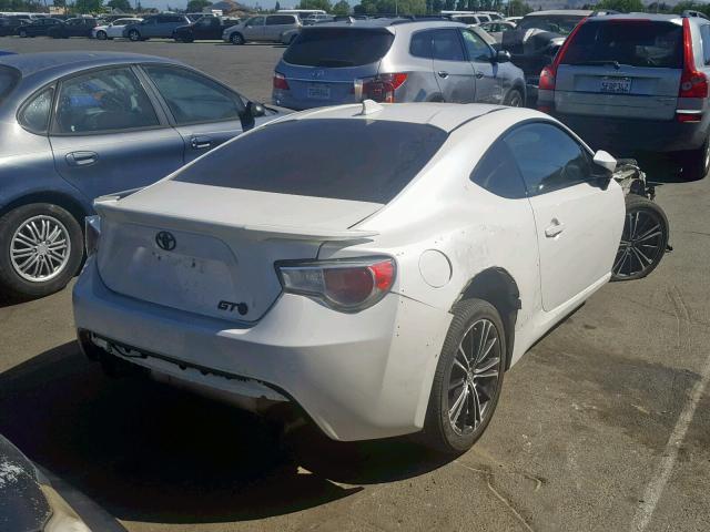 JF1ZNAA17F9711274 - 2015 TOYOTA SCION FR-S WHITE photo 4