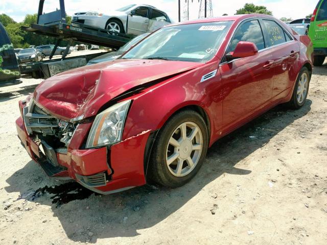 1G6DV57V080151114 - 2008 CADILLAC CTS HI FEA RED photo 2