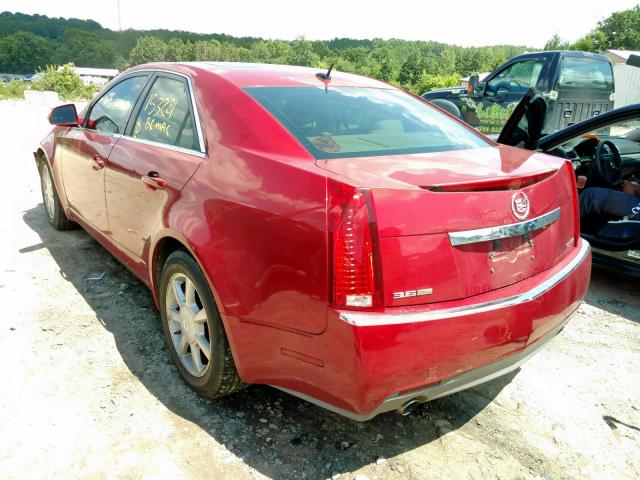 1G6DV57V080151114 - 2008 CADILLAC CTS HI FEA RED photo 3