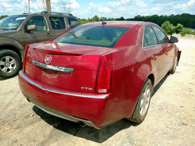 1G6DV57V080151114 - 2008 CADILLAC CTS HI FEA RED photo 4