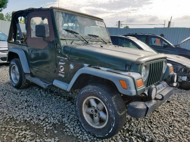 1J4FY19S2VP499826 - 1997 JEEP WRANGLER / GREEN photo 1