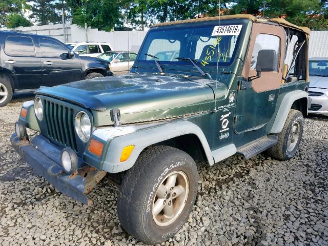 1J4FY19S2VP499826 - 1997 JEEP WRANGLER / GREEN photo 2