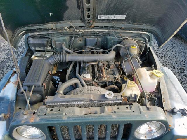 1J4FY19S2VP499826 - 1997 JEEP WRANGLER / GREEN photo 7