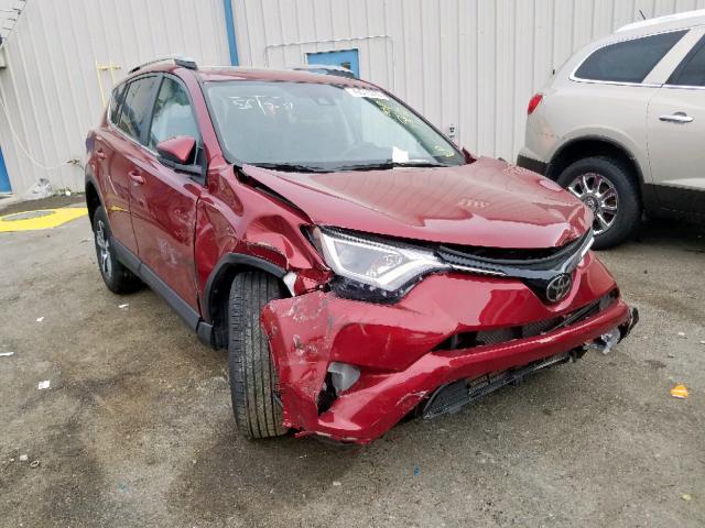 2T3WFREV9JW511477 - 2018 TOYOTA RAV4 ADVEN MAROON photo 1