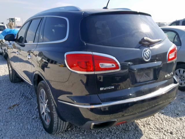 5GAKRCKD0DJ237041 - 2013 BUICK ENCLAVE BLACK photo 3