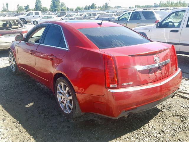 1G6DV57VX80156272 - 2008 CADILLAC CTS HI FEA RED photo 3