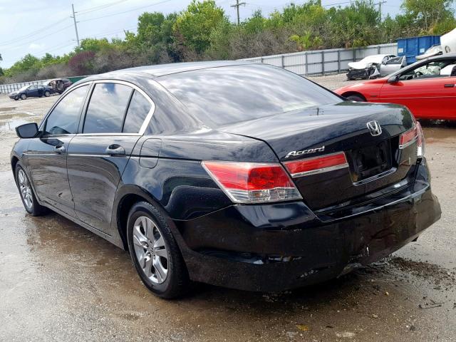 1HGCP2F46BA051841 - 2011 HONDA ACCORD LXP BLACK photo 3