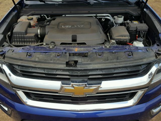 1GCGTCE35G1138356 - 2016 CHEVROLET COLORADO L BLUE photo 7