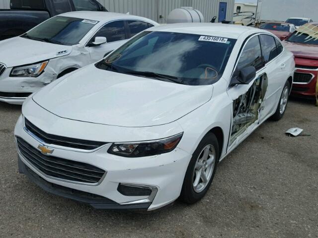 1G1ZB5ST4GF267602 - 2016 CHEVROLET MALIBU LS WHITE photo 2