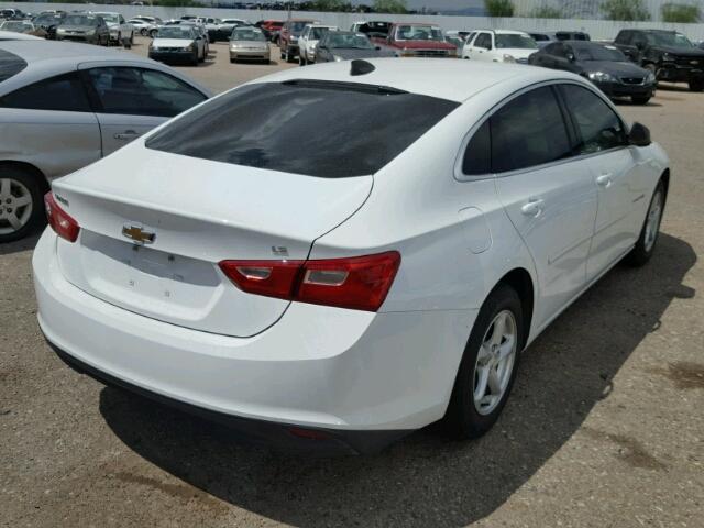 1G1ZB5ST4GF267602 - 2016 CHEVROLET MALIBU LS WHITE photo 4
