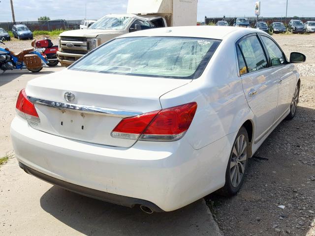 4T1BK3DB4BU421436 - 2011 TOYOTA AVALON BAS თეთრი ფოტო 4