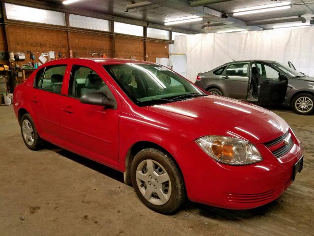 1G1AK52F157503718 - 2005 CHEVROLET COBALT RED photo 1