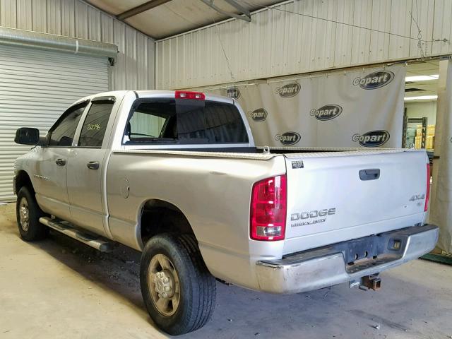 3D7KU28D13G822795 - 2003 DODGE RAM 2500 S Արծաթագույն լուսանկար 3