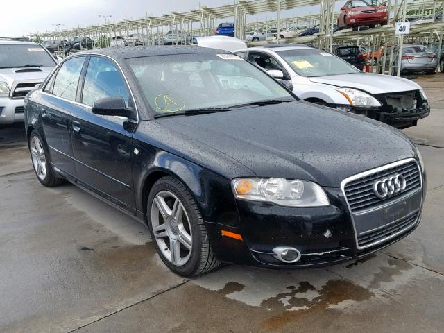 WAUAF78EX8A125859 - 2008 AUDI A4 2.0T BLACK photo 1