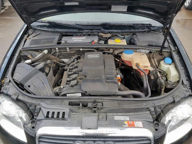 WAUAF78EX8A125859 - 2008 AUDI A4 2.0T BLACK photo 7