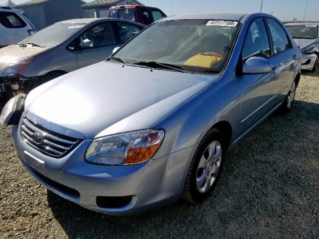 KNAFE122485544416 - 2008 KIA SPECTRA EX BLUE photo 2