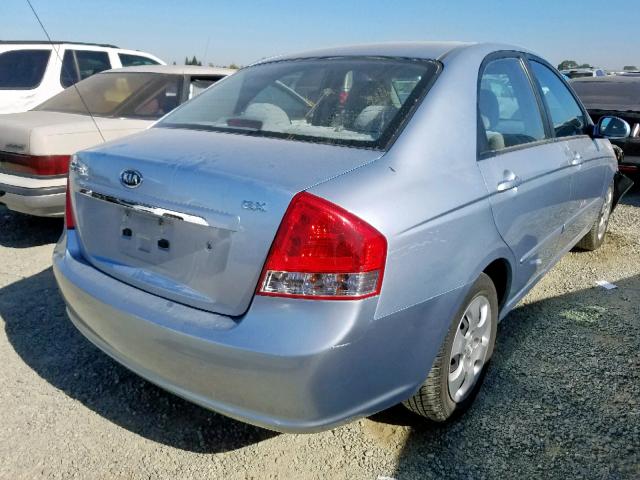 KNAFE122485544416 - 2008 KIA SPECTRA EX BLUE photo 4