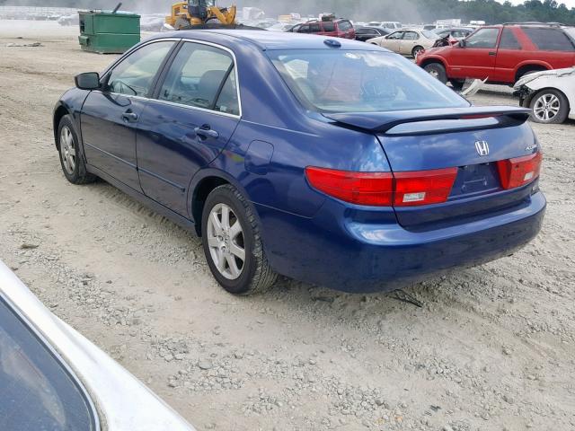 1HGCM66585A000354 - 2005 HONDA ACCORD EX BLUE photo 3