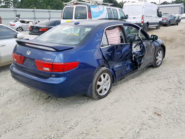 1HGCM66585A000354 - 2005 HONDA ACCORD EX BLUE photo 4