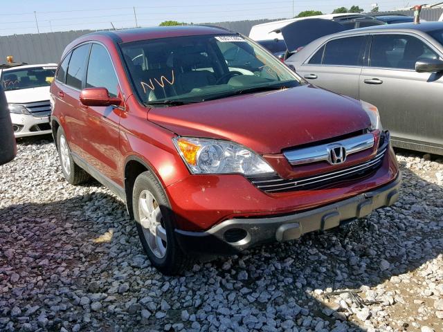 JHLRE48738C071546 - 2008 HONDA CR-V EXL MAROON photo 1