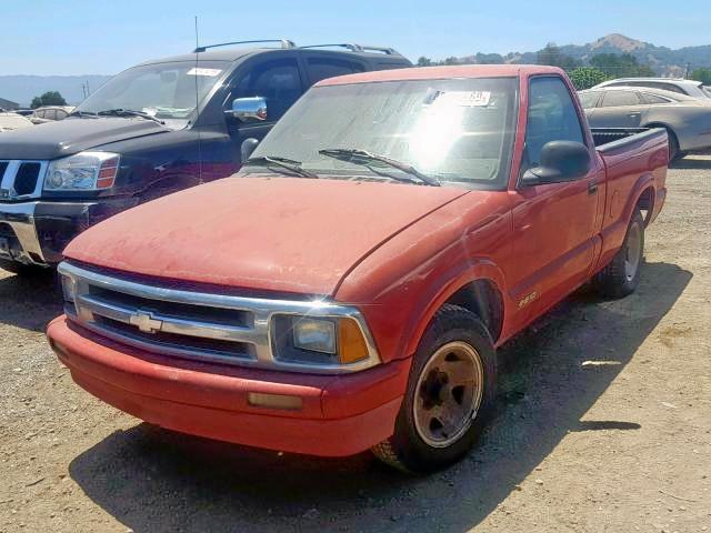 1GCCS1445R8101561 - 1994 CHEVROLET S TRUCK S1 RED photo 2