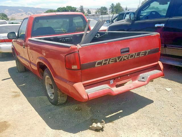 1GCCS1445R8101561 - 1994 CHEVROLET S TRUCK S1 RED photo 3