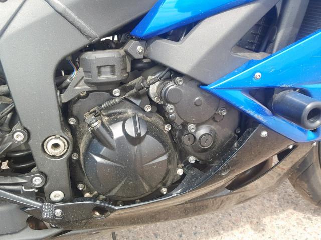 JKAZX4R17BA028522 - 2011 KAWASAKI ZX600 R BLUE photo 7