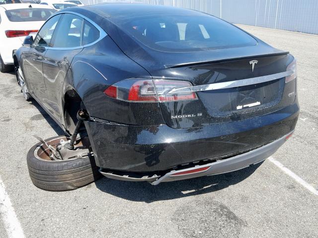 5YJSA1H20EFP62108 - 2014 TESLA MODEL S BLACK photo 3