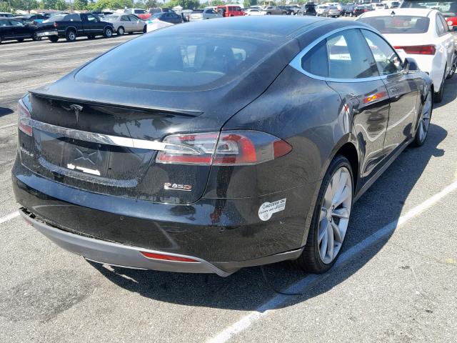 5YJSA1H20EFP62108 - 2014 TESLA MODEL S BLACK photo 4