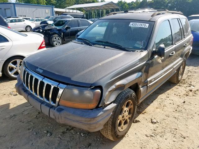 1J4G248N9YC137555 - 2000 JEEP GRAND CHER GRAY photo 2