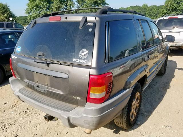 1J4G248N9YC137555 - 2000 JEEP GRAND CHER GRAY photo 4