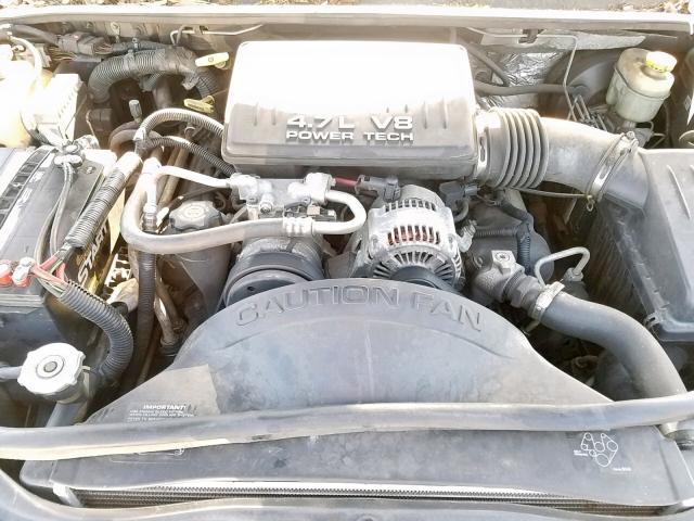 1J4G248N9YC137555 - 2000 JEEP GRAND CHER GRAY photo 7