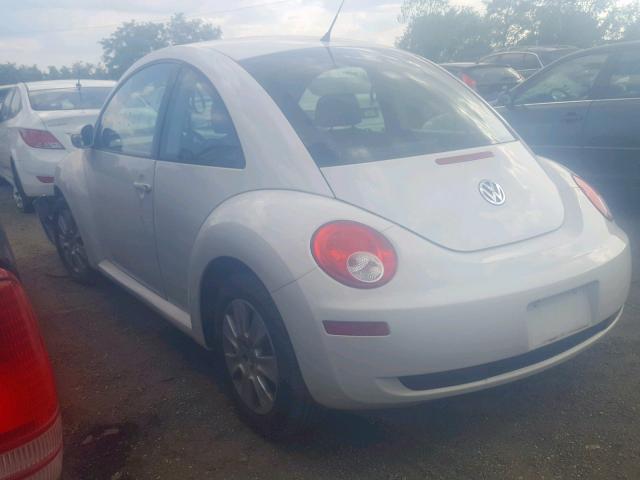 3VWPW31C09M512971 - 2009 VOLKSWAGEN NEW BEETLE თეთრი ფოტო 3