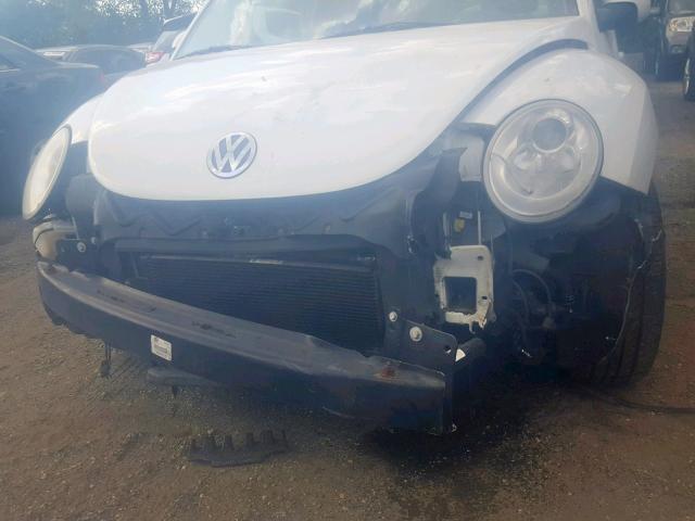 3VWPW31C09M512971 - 2009 VOLKSWAGEN NEW BEETLE თეთრი ფოტო 9