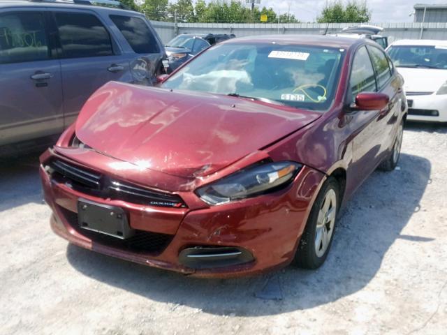 1C3CDFBB9FD243038 - 2015 DODGE DART SXT RED photo 2