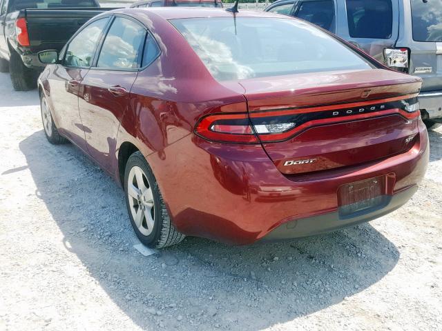 1C3CDFBB9FD243038 - 2015 DODGE DART SXT RED photo 3