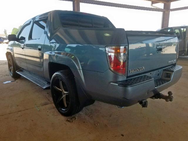 2HJYK16446H567504 - 2006 HONDA RIDGELINE BLUE photo 3