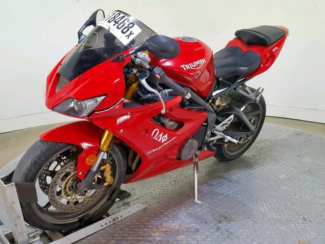 SMTD00NS07J287308 - 2007 TRIUMPH MOTORCYCLE DAYTONA 67 RED photo 4