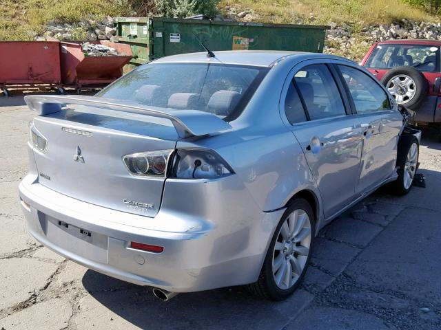 JA3AU86W79U000648 - 2009 MITSUBISHI LANCER GTS SILVER photo 4