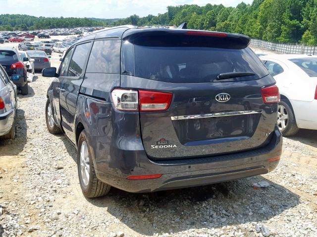 KNDMB5C15J6401197 - 2018 KIA SEDONA LX BLACK photo 3