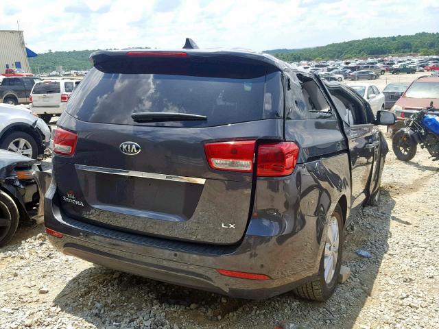 KNDMB5C15J6401197 - 2018 KIA SEDONA LX BLACK photo 4