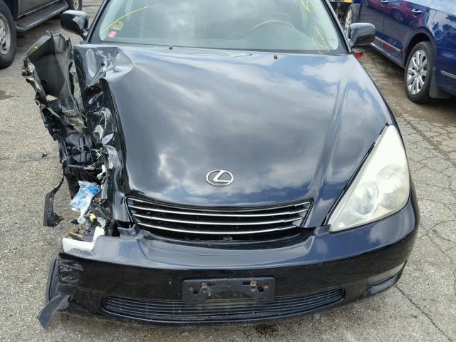 JTHBA30G840007058 - 2004 LEXUS ES 330 BLACK photo 7